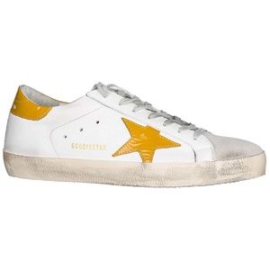 Golden Goose Superstar White/Curry Mens 11